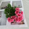 Bouquet Artificial Peony flower Flore White Silk Fake Orchid Flower DIY Wedding Back Road Home Desk Vase Accessories Faux Flores