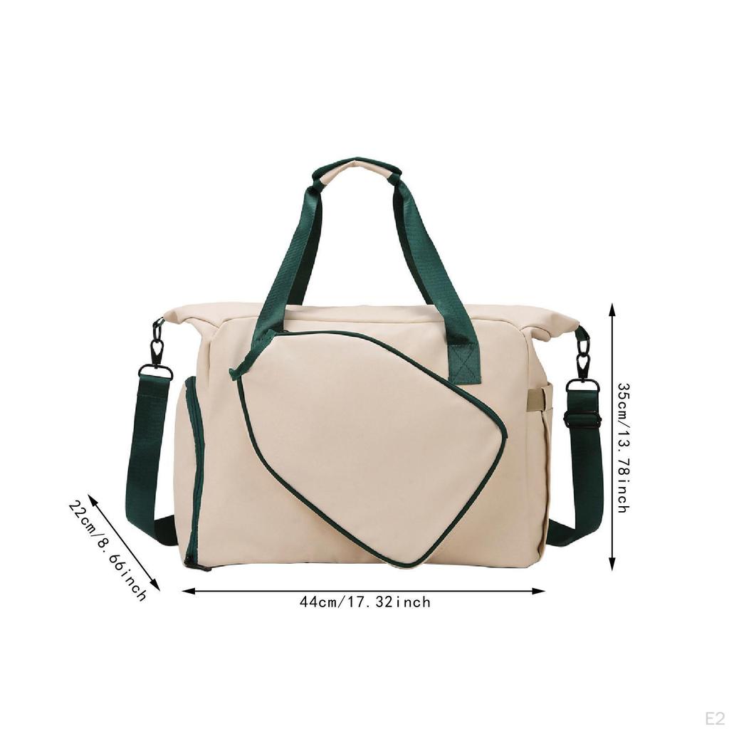 Crossbody Bag for Pickleball Rackets with Separate Shoe Compartment