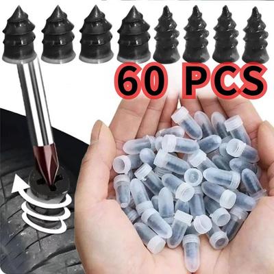 Car Motorcycle Vacuum Tyre Repair Nails 5/10/20/30/60PCS Universal Tire Screw Tubeless Repair Tools Accessories KitCar Accessory Tire Chucks 1