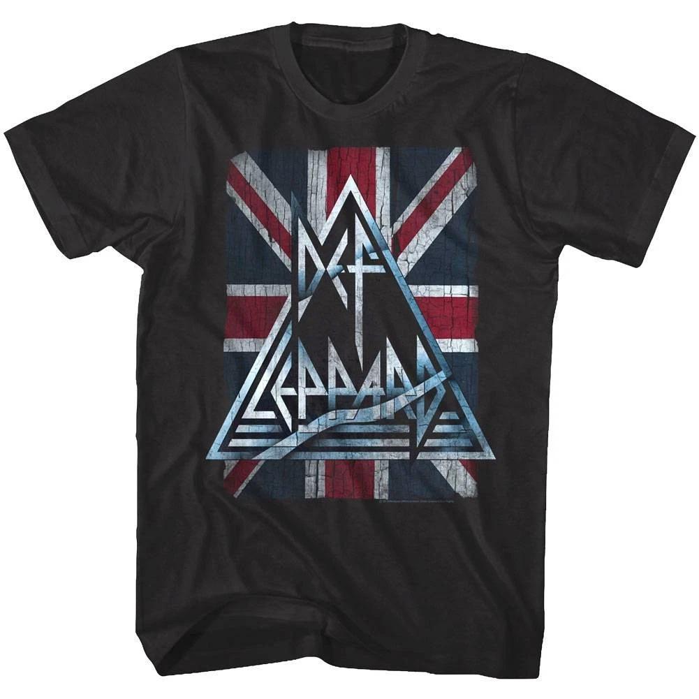 Def Leppard Union Jack Triangle Men s T Shirt XL