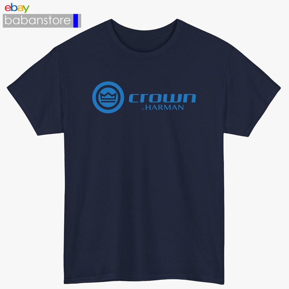 

Crown Audio Professional LOGO Black/White/Gr wbr/ ey/Navy/Red/Li wbr/ ght Blue TShirt S5XL Unisex T-Shirt L