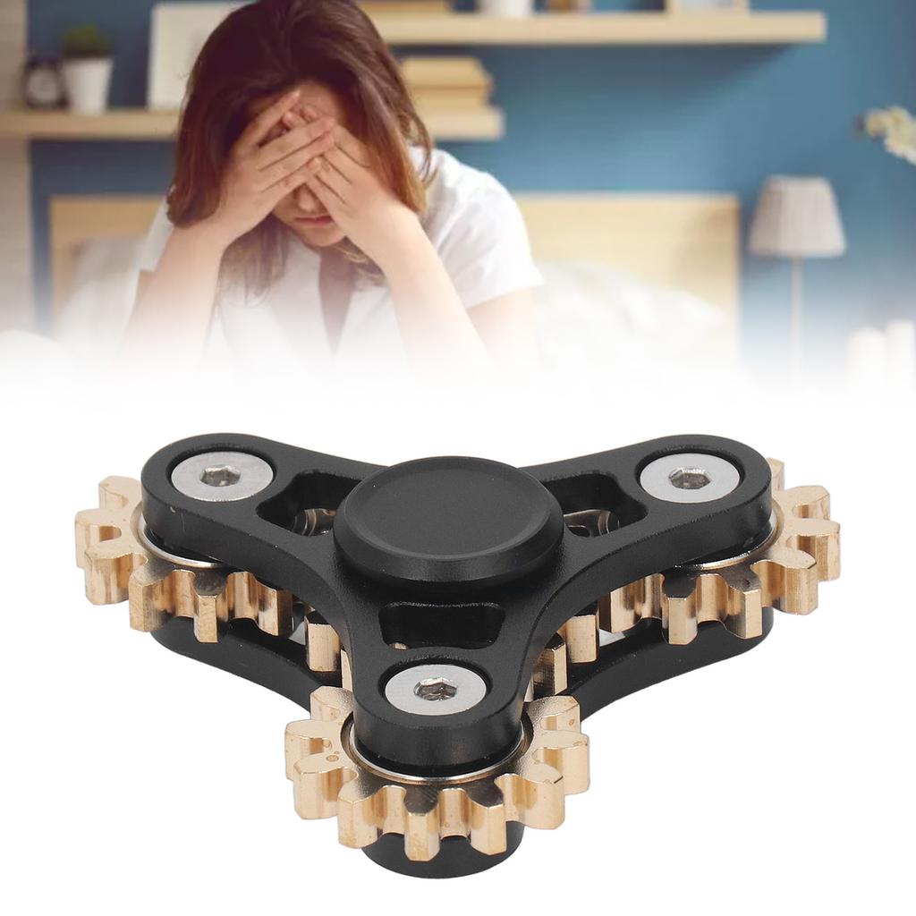 4 Gears   Bearing Toy Stress Reducer Anxiety Game Brass   Bearing Toy for Kids Adult