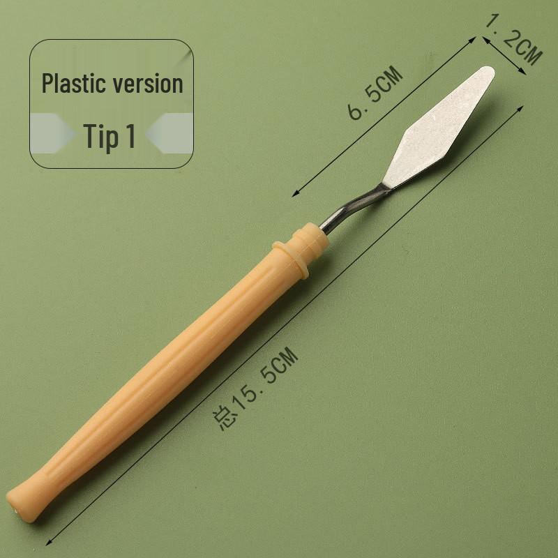 5-Piece Stainless Steel Palette Knife Set for Gouache and Oil Painting