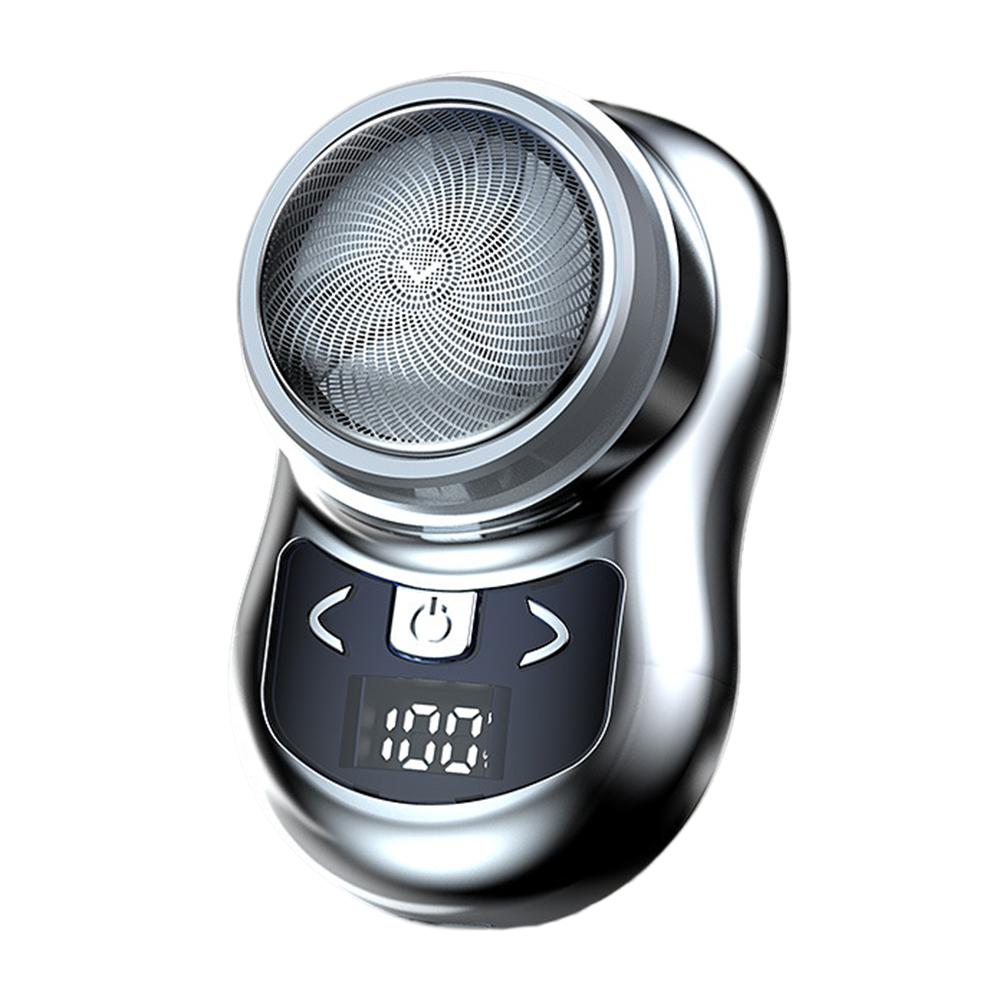 Mini Electric Shaver Portable Household Shaving Machine 180mAh USB Rechargeable Digital Power Display Removing Chest Body Hair
