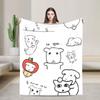 Cute GANADI Blanket  Soft Fashion Plush Throw Blanket For Couch Bed Camping Flannel Bedspread Bed Cover