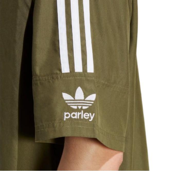 adidas Shirts Men's Olive Green Lapel Moderate Shirt HS2092