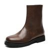 Fashion Autumn and winter men's long boots Black Versatile British style Daily business and office Outdoor Fashion Party warm shoes New