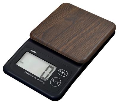 Doritec Digital Scale with Large Diagonal Screen for Easy Dark Viewing, Forest, 2kg, Wood, KS-276DW