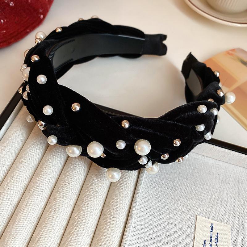 Fresh and Light Fabric Striped Simple Hairband, Versatile and Sweetly Cute Headband, High Crown Style Hair Restraint Accessory