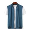 Gilet Estivo Ultra-sottile da Uomo Senza Maniche Gilet Sportivo da Uomo Canotta Sottile Capo d'Abbigliamento Esterno Leggero Traspirante Giacca Pelle