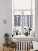 Yimanqiyun Blue Floral Window & Door Curtains, Coffee & Kitchen Washbasin Dustproof Cover