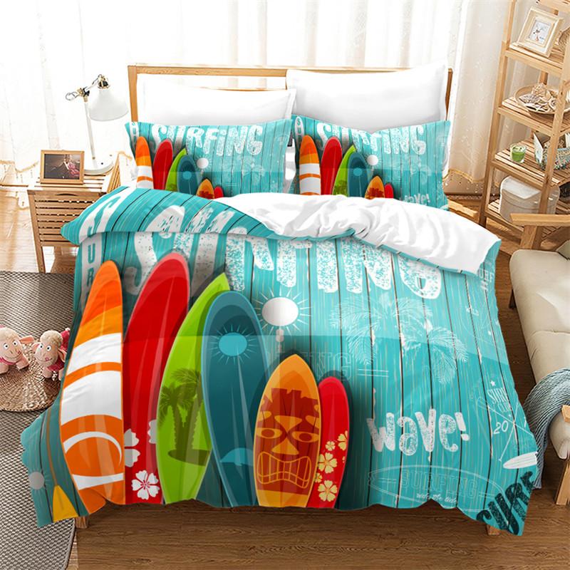 Skateboard Duvet Cover Microfiber Extreme Sports Game Bedding Set Astronaut Spaceman Skateboard Quilt Cover For Boys Teen Boys