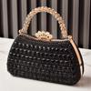 Silver Woman Bag Shine Bling Crown Hasp Diamond Shoulder Bag Crossbody Luxury Designers Rivet Clutch Party Evening Sparkly Purse