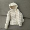 Womens Short Puffer Jacket With Hood Slim Fit Lightweight Down Coat Winter Daily Wear