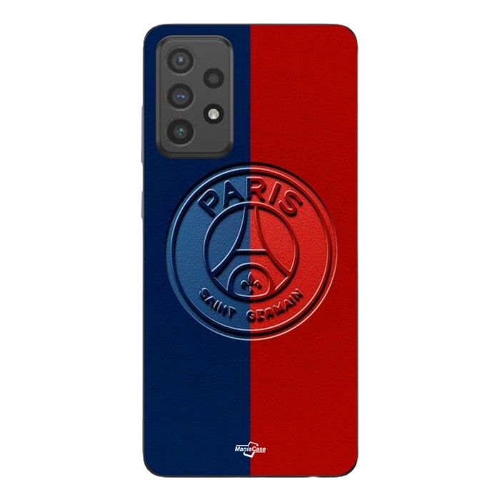 Coque de téléphone - MANIACASE - Samsung Galaxy A33 5G - Silicone TPU - Noir - PSG logo
