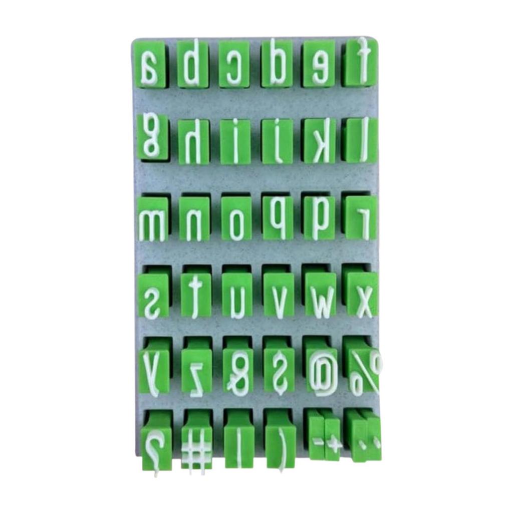 Alfabet Lera Stämpelset Återanvändbar Bokstavsstämpel Alfabetspress DIY Handgjord Bokstavsform för Lera DIY Keramik Handgjorda Hantverk
