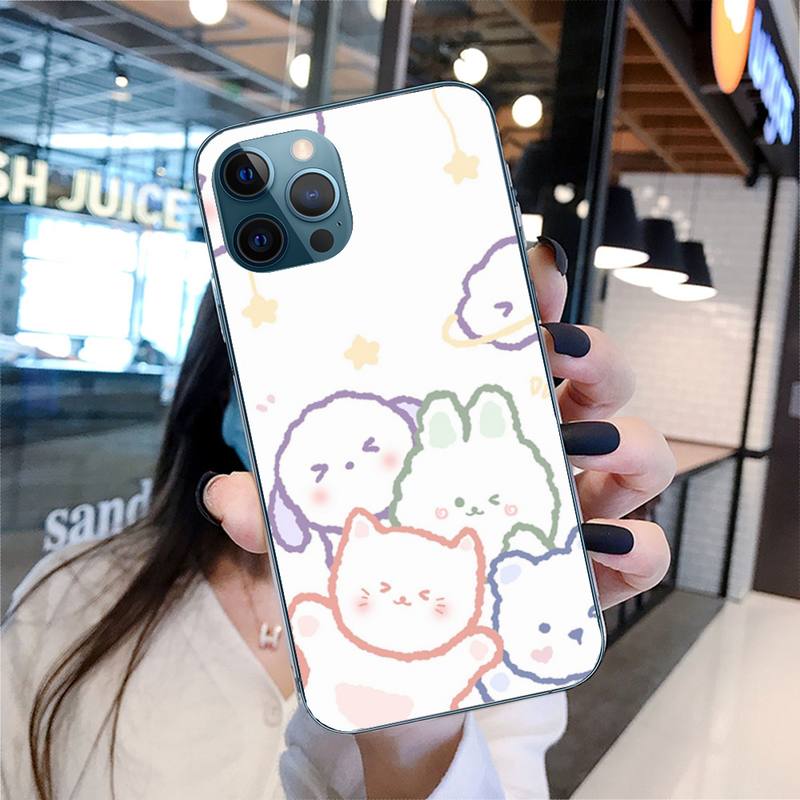 

Cute Little Animals Phone Case For Iphone 11 12 13 Pro Max 5s 6s 7 8 Plus X Xr Xs Max Se 2020 13 Mini Case Cover iphone 13 mini