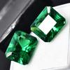 Natural Green Garnet Amazing Emerald Cut 18.10 Ct CERTIFIED Loose Gemstone Pair