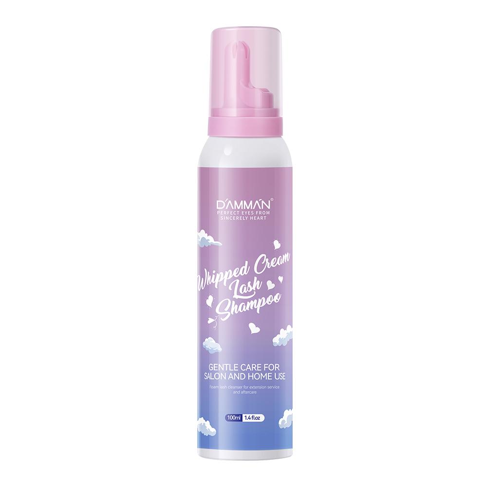 DAMMAN Whipped Cream Lash Shampoo 100ml Eyelash Extension Foam Cleanser