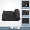Car Hand Sewn DIY Steering Wheel Cover Set 32-35cm Microfiber Leather Black