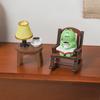 Desktop Decoration Plum Wine Frog Rocking Chair Cute Decorations Healing Decompression Doll Photo Series Wind Station Decoration
