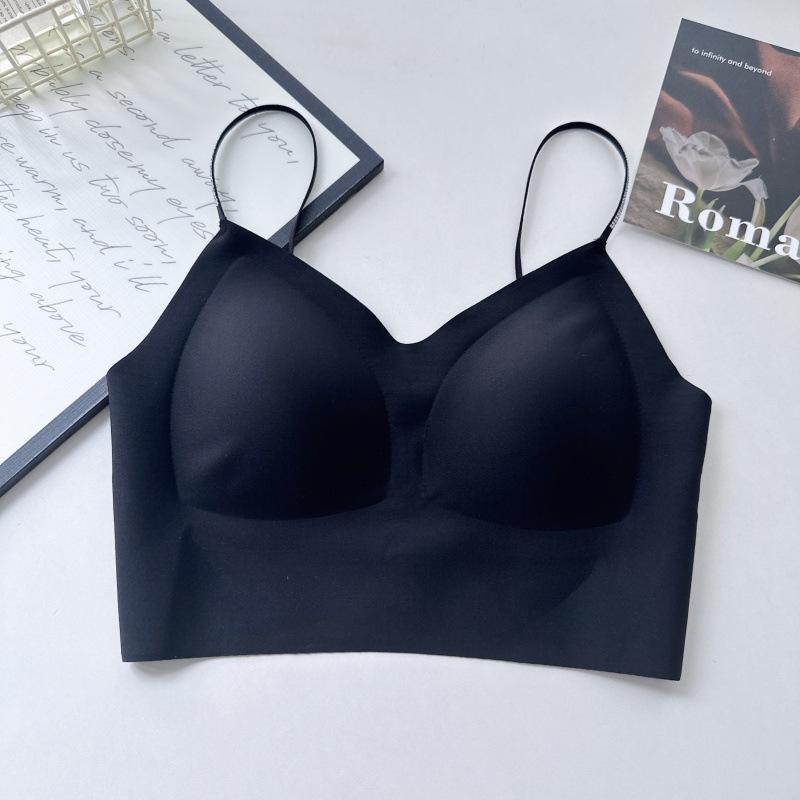 Hot Drill Shoulder Strap, Thin Shoulder Strap, Invisible Liquid Foundation Underwear, Women's Thin Vest, Seamless Back Tube Top, No Steel Ring Bra.