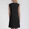 Women's Fashion Casual Color Round Neck Sleeveless Short Dress