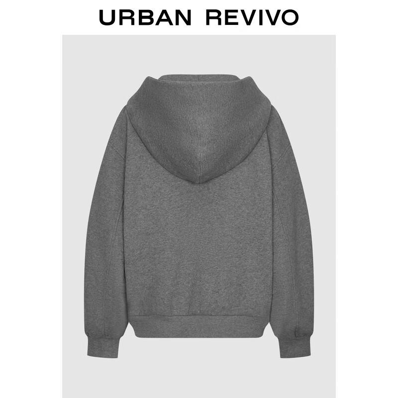 UR 2025 Winter Women's Casual Oversized Hooded Zip Jacket