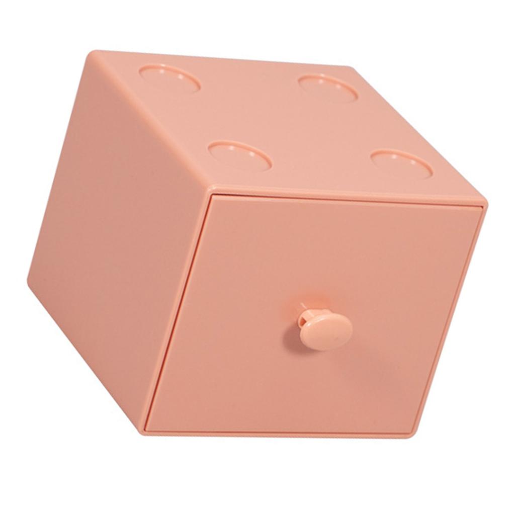 Desktop Storage Box PS    able Desk   Building Block with Drawer for Home Dorm School   Supply Accessory