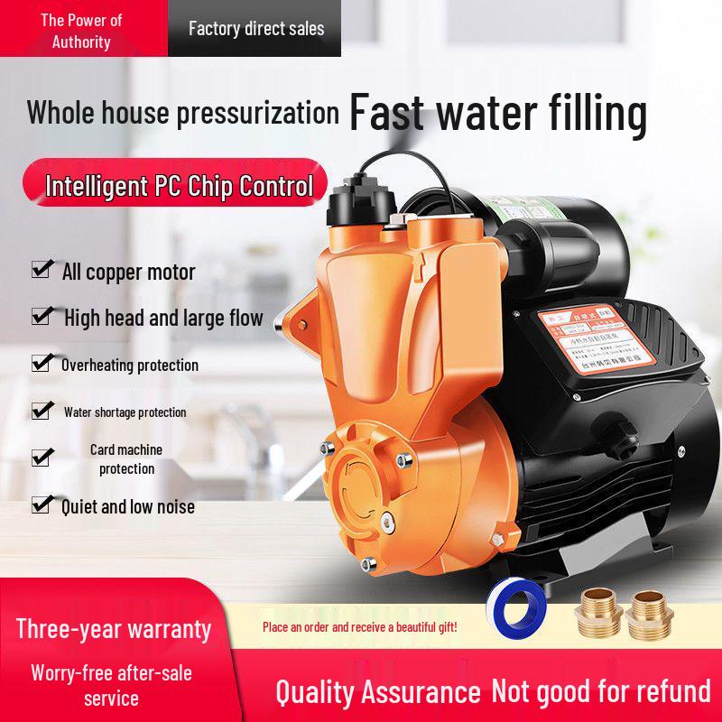 220V Silent Automatic Self-Priming Booster Pump for Water Systems