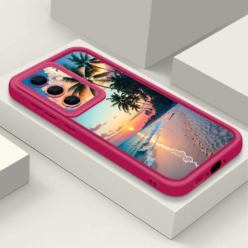 Beach Coast Print Case For Samsung A57 A37 A27 A17 S26 Ultra S25 FE A56 A36 A26 A16 A55 A35 A25 A15 A54 5G S21 S22 S23 S24 Plus Shockproof Cover