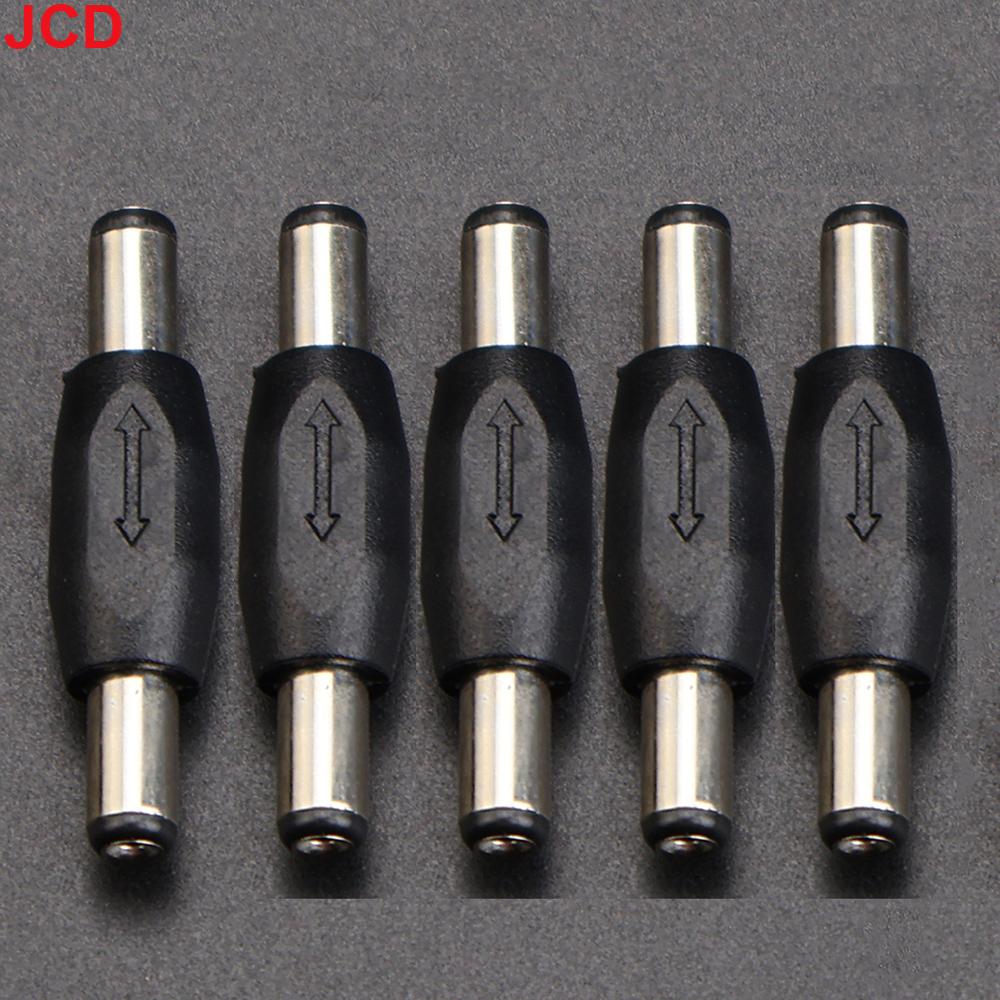 

JCD 5pc 5.5mm*2.1mm Male To Male DC Power Plug Jack and Female To Female Socket Connector For CCTV Camcer Panel Mounting Adaptor