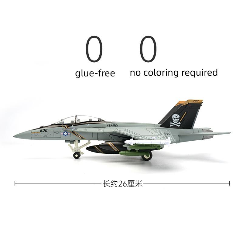 1:72 Military F18 VF103 Grumman Tomcat Super Hornet Jet Pirate Flag Fighter US Navy Plane Model Playthings Designed For Children Xmas Gifts