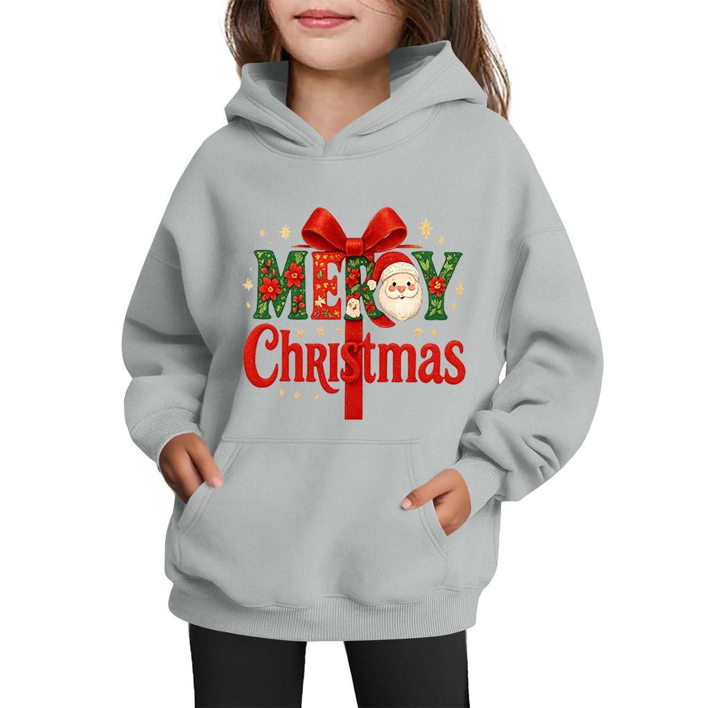 Sweatshirts For Teen Girls Hoodies Long Sleeve Drawstring Pullover Cute Printed Oversized Hoodie Christmas
