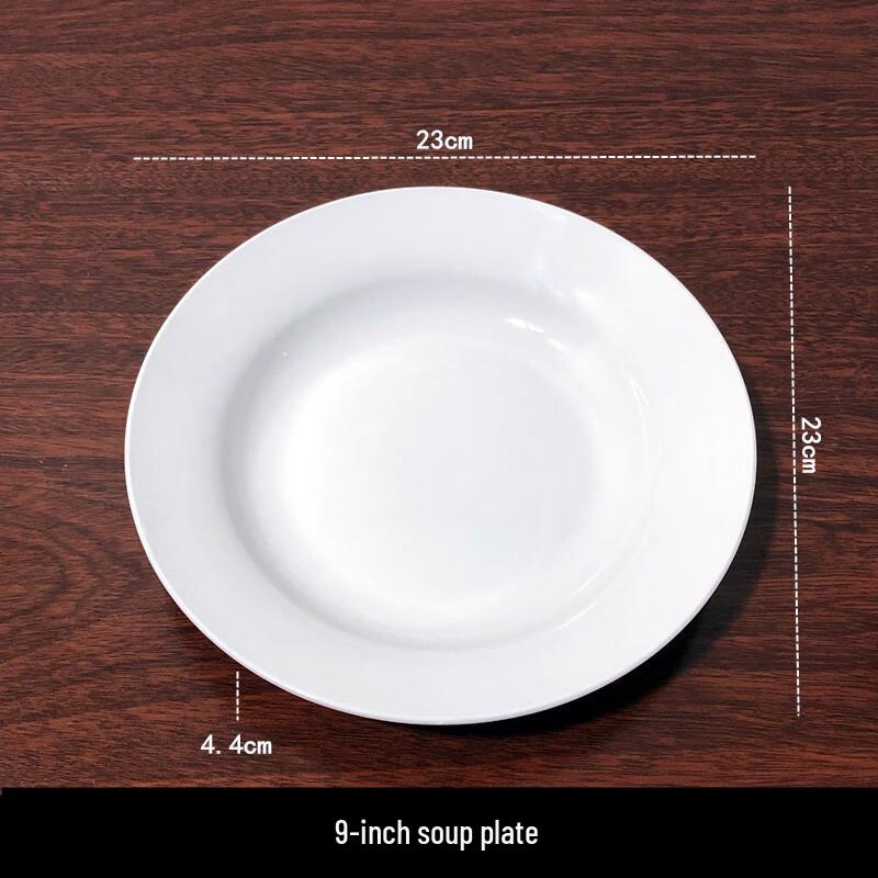 

White Ceramic Dinner Plate