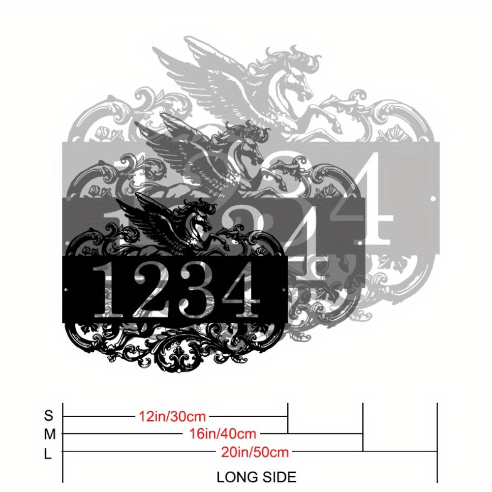 

Metal Pegasus Address Plaque Iron Wall Art Home Entrance Decoration TYDZ002808-30cm