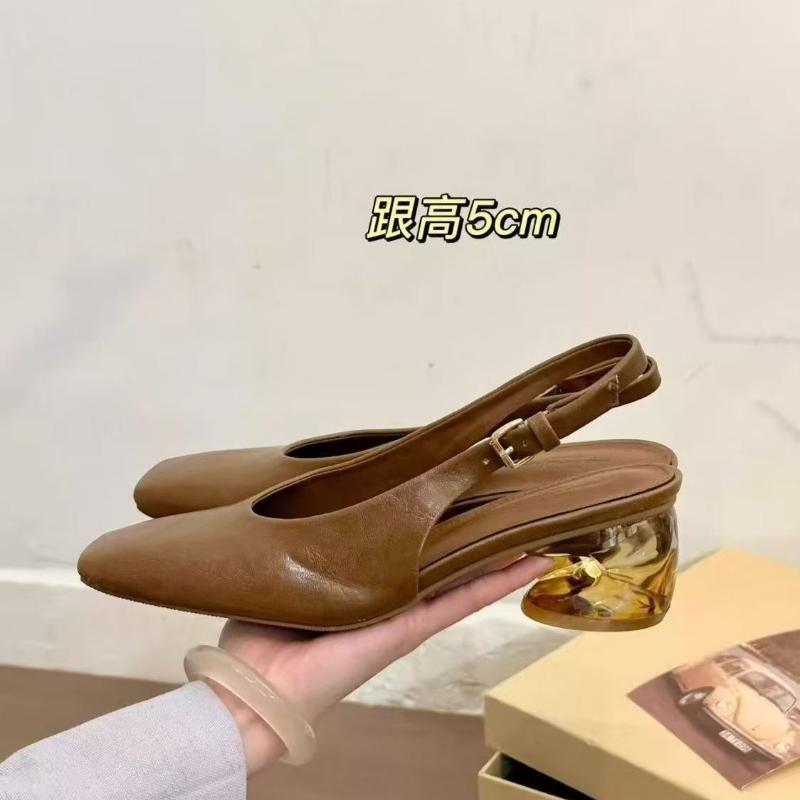 Mode Damen Echtleder Quadratische Zehenpartie Temperament Sandalen Frühling/Herbst Mode High Heel Schuhe Damen 2025 Neue Elegante Sandalen