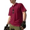 European and American Men's Summer Solid Color Lapel Loose Quick-drying Outdoor Tactical Pocket Short-sleeved Bird's Eye POLO Shirt T-shirt Men