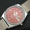 REFURBISHED JAPAN SEIKO 5 6309A AUTOMATIC MENS RED COLOR DIAL WATCH a440270-4 Sk-a440270
