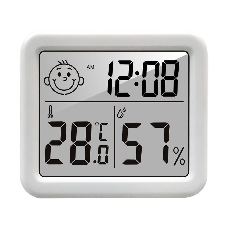 

Digital Thermo-Hygrometer Indoor Room Thermometer Hygrometer LCD Screen Desktop Thermometer with Temperature & Humidity 1