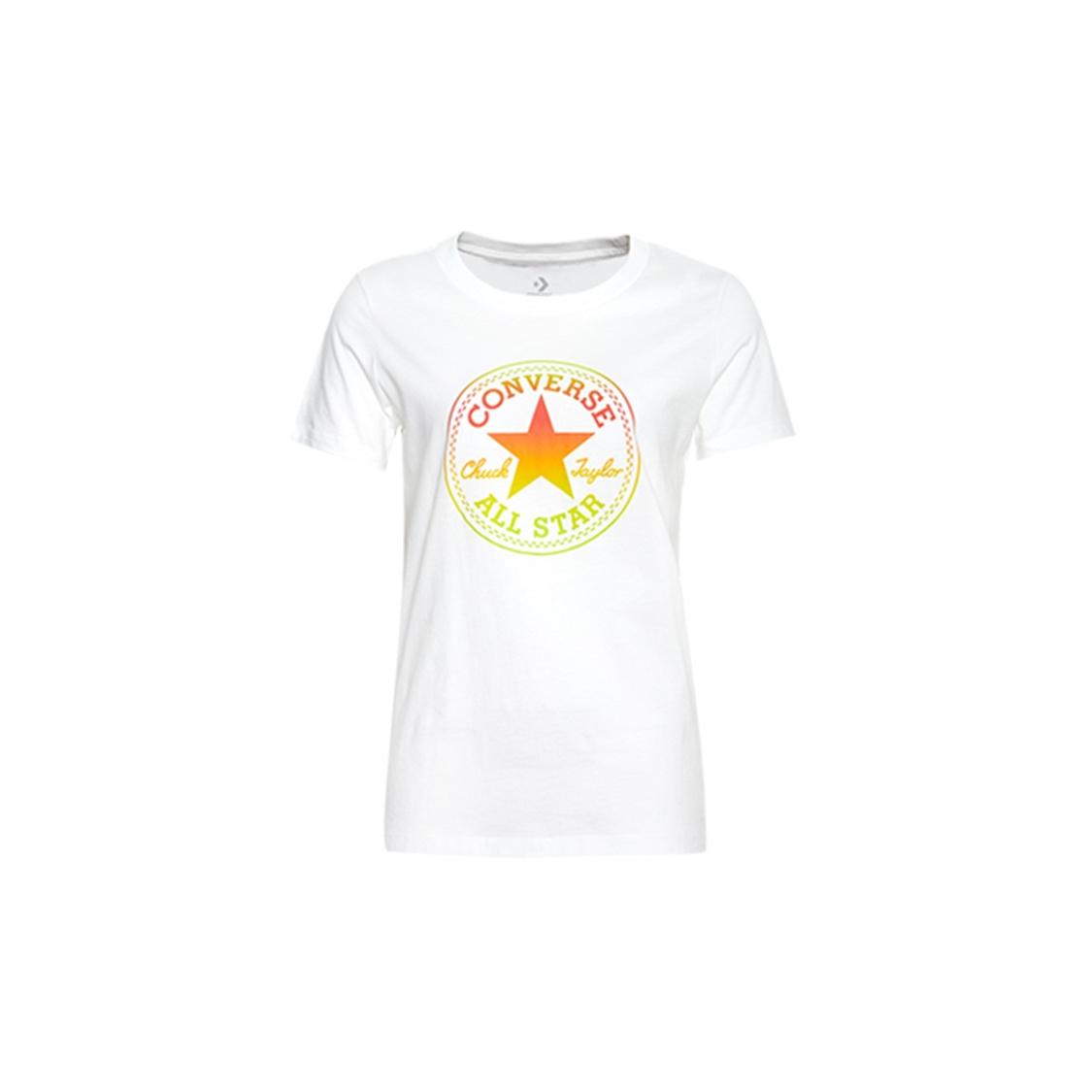 (WMNS) Converse Ombre Chuck Patch Crew T-Shirt Asia Sizing White Yellow Women s 10017088-A01 M
