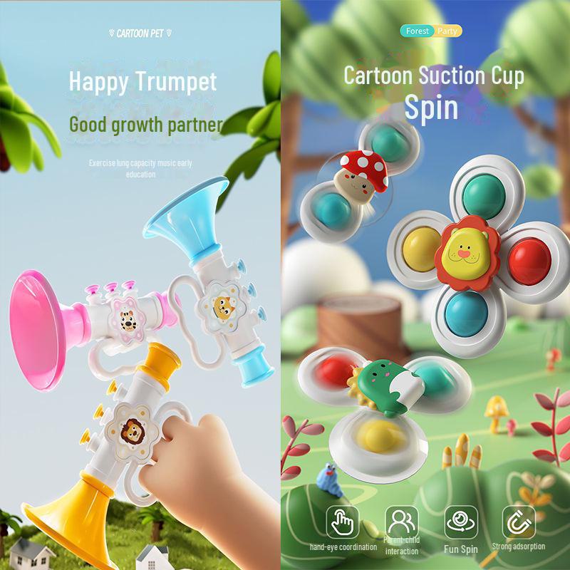 

Детская игрушка-спиннер на присоске: Веселая, развивающая игрушка для детей от 0 до 1 года