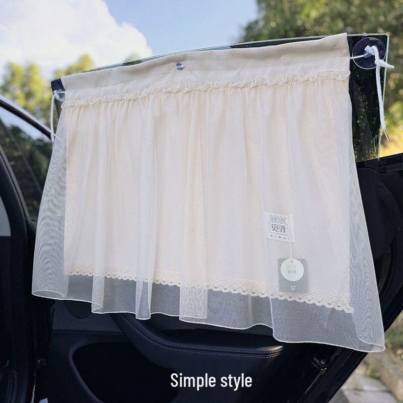 

D0X Rear Window Sun Shade: Baby Protection Blackout Curtain with Suction Cup