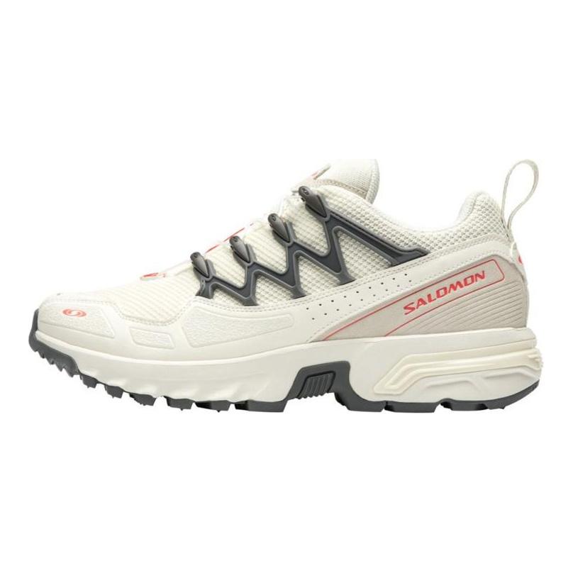 SALOMON ACS + Cushioning Coverage Support Breathable Low top Running Shoes Unisex Vanilla Sneakers 477315
