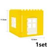 Big Size Building Blocks House Furniture Assemble Wall Fence Roof Door Window Construction Large Bricks Toys Compatible Duploes