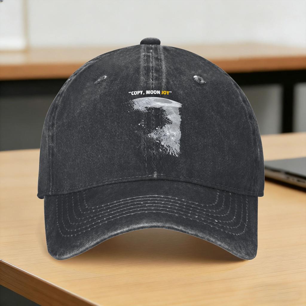 Copy Moon Joy Baseball Cap Sun Artemis II Outdoor Sport Breathable Washed Trucker Hat Unisex Unisex yk Retro Design Snapback Cap