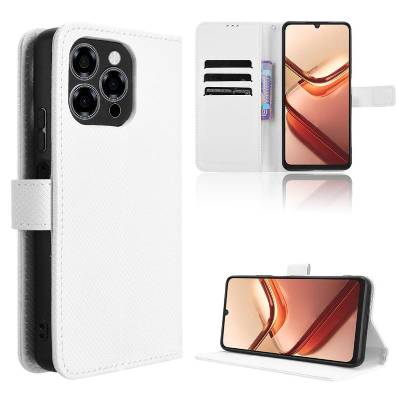 Funda Cartera de Cuero Lisa Tipo Libro con Tapa Magnética para Doogee Note 58 59 Note58 Note59 Pro Holder Capa Coque Fundas Shell