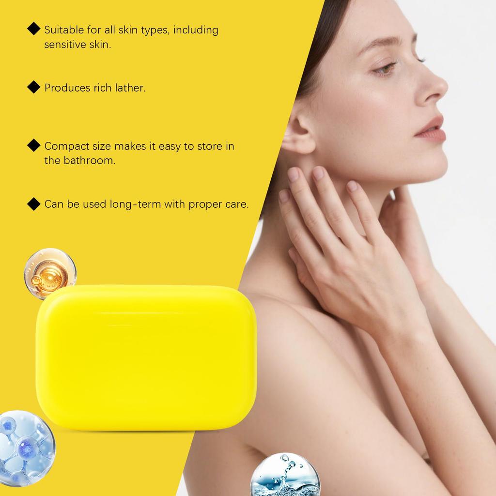 Citronella Lemon Soap, Moisturizing & Nourishing, Gentle Cleansing for Face & Body, Soft Skin Daily Bath Bar