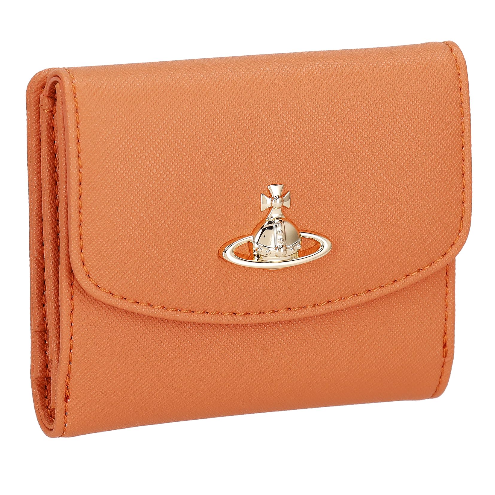 

Vivienne Westwood SAFFIANO BIOGREEN Bifold Wallet 51150028U ORANGE Women s [Used]