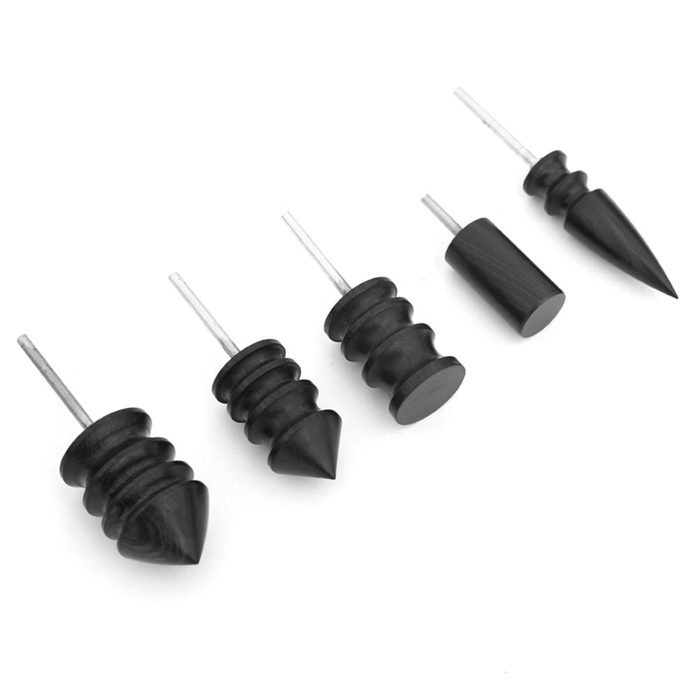

5Pcs Sandalwood Burnishing Rod Set Leather Edge Polishing Tool for Electric Grinder DIY Leathercraft A